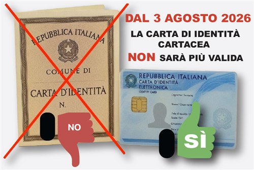 Carta dIdentità cartacea: non sarà più valida dal 3 agosto 2026